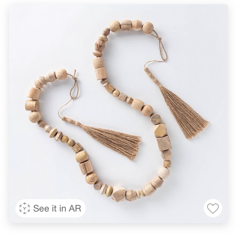 Wood Bead Garland